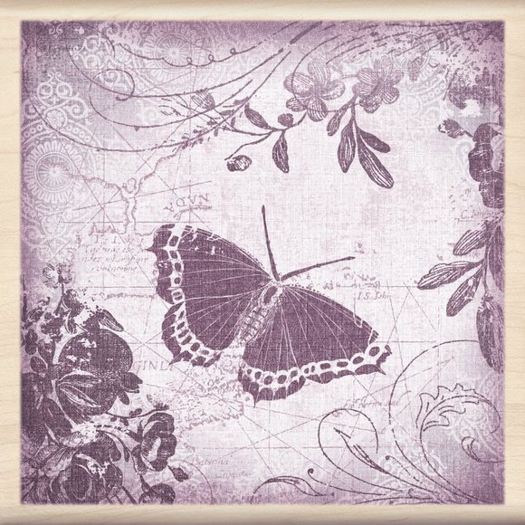 Inkadinkado Other - Inkadinkado Wood Stamp, Butterfly Collage